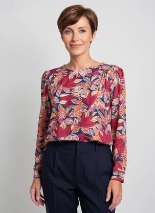 Top manches longues manches longues orange GEVANA femme