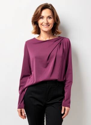 T-shirt manches longues manches longues violet GEVANA femme