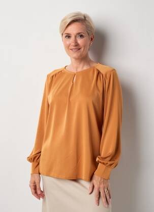 T-shirt manches longues manches longues jaune GEVANA femme