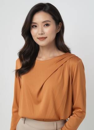 T-shirt manches longues manches longues jaune GEVANA femme