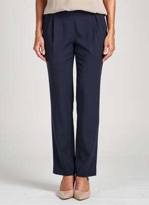 Pantalon slim taille élastique taille normale bleu GEVANA femme