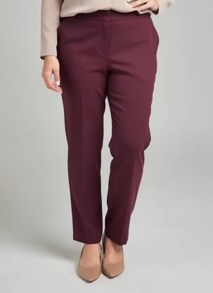 Pantalon slim taille élastique taille normale violet GEVANA femme