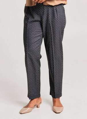 Pantalon droit stretch taille normale bleu GEVANA femme