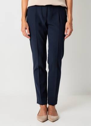 Pantalon slim taille élastique taille normale bleu GEVANA femme