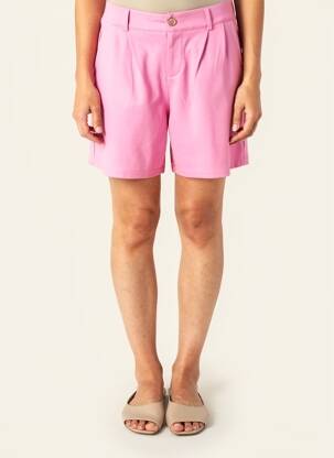 Short fermeture zippée sous rabat boutonné taille normale rose SUN VALLEY femme