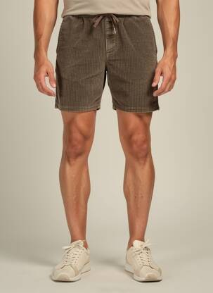 Short fermeture liens à nouer taille normale marron TUC SURF homme