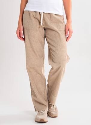 Pantalon droit stretch taille normale beige VOLCOM femme