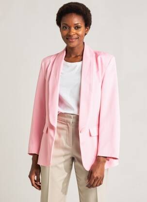 Blazer coupe cintrée rose NEW COLLECTION femme