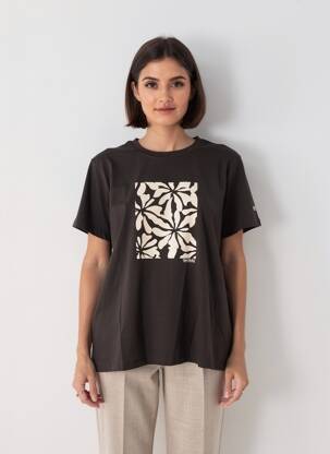 T-shirt coupe droite manches courtes noir REGATTA femme