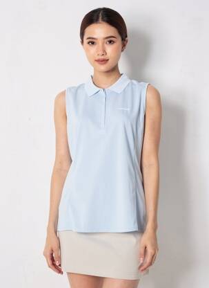 Polo stretch sans manche bleu ICEPEAK femme