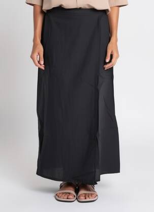 Jupe longue taille normale noir HOD femme