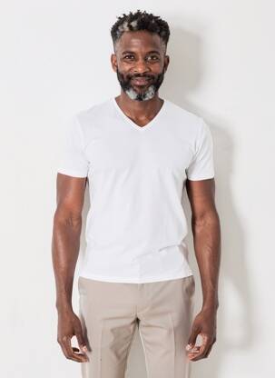T-shirt coupe cintrée manches courtes bleu EMINENCE homme