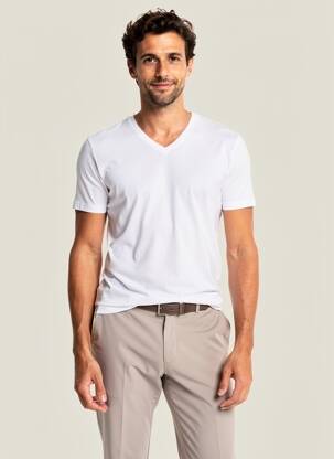 T-shirt coupe cintrée manches courtes bleu clair EMINENCE homme