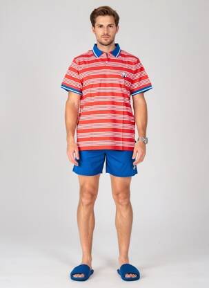 Pyjashort fermeture boutonnée sur le devant bleu EMINENCE homme