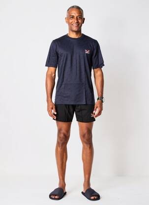 Pyjashort stretch bleu ATHENA homme