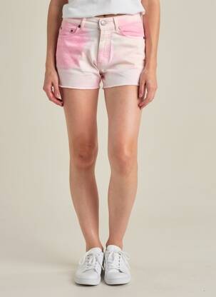 Short fermeture zippée sous rabat boutonné taille normale rose VON DUTCH femme
