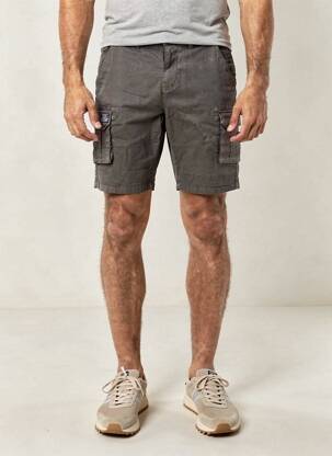 Bermuda stretch taille normale gris DEELUXE homme