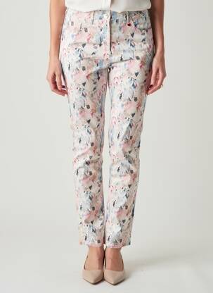 Pantalon slim taille élastique taille normale blanc TONI femme