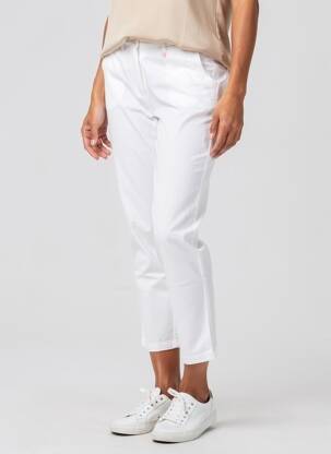 Pantalon 7/8 taille élastique taille normale blanc TONI femme