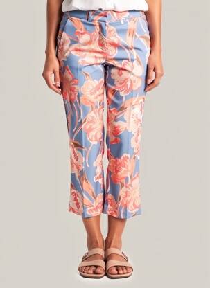 Pantalon 7/8 taille à pinces taille normale rose TONI femme