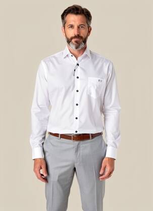 Chemise manches longues poches noir JUPITER homme