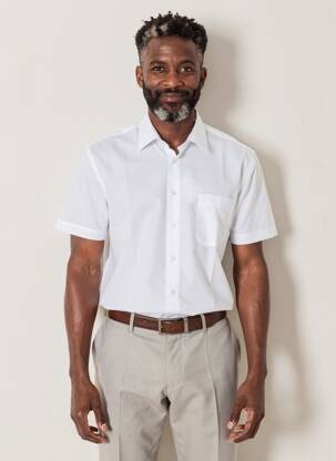 Chemise manches courtes poches blanc JUPITER homme