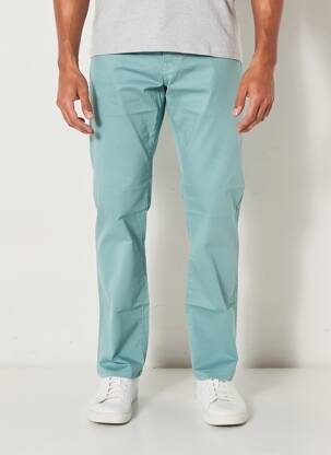 Pantalon droit stretch taille normale vert PIERRE CARDIN homme