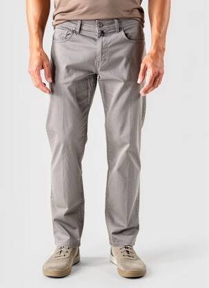 Pantalon droit stretch taille normale gris PIERRE CARDIN homme