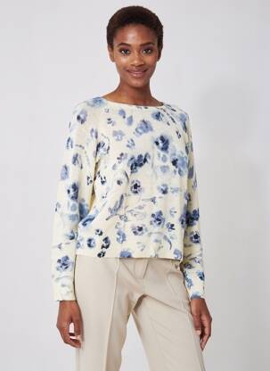 Pull stretch manches longues beige YERSE femme