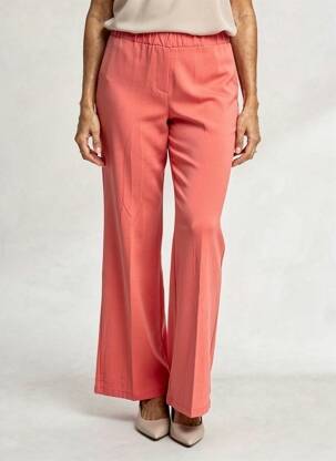 Pantalon flare stretch taille normale rouge MARIA BELLENTANI femme