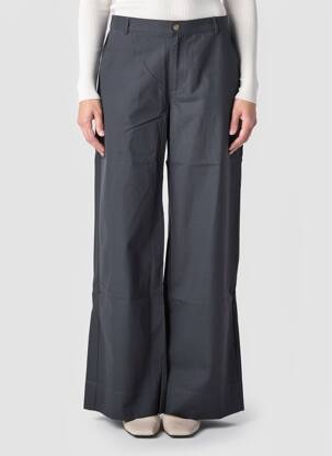 Pantalon large tissage popeline taille normale gris YERSE femme