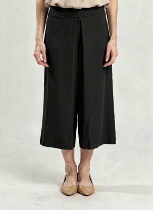 Pantacourt taille élastique taille normale noir MARIA BELLENTANI femme