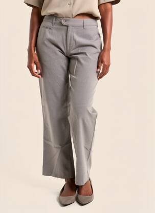 Pantalon chino stretch taille normale gris BRAX femme