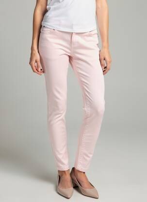 Pantalon slim tissage popeline taille normale rose KARL MARC JOHN femme