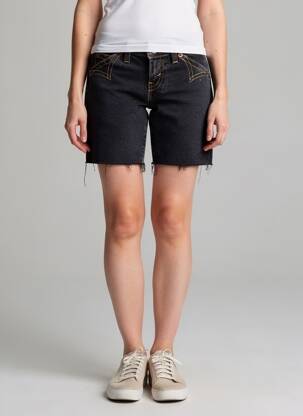 Short tissage denim taille normale noir LEVI'S femme
