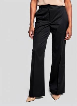 Pantalon flare stretch taille normale noir LAURENCE BRAS femme