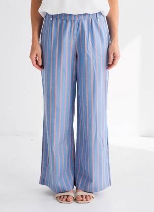 Pantalon large poches taille normale bleu MKT STUDIO femme