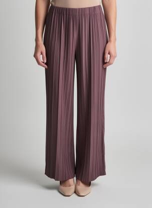 Pantalon large coupe fluide taille normale marron SAMSOE & SAMSOE femme