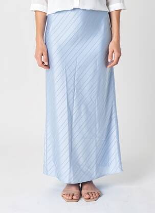 Jupe longue taille élastique bleu SAMSOE & SAMSOE femme