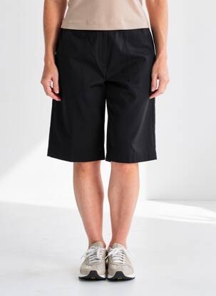 Bermuda taille à pinces taille normale noir DIEGA femme