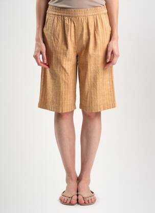 Bermuda taille élastique taille normale beige MKT STUDIO femme