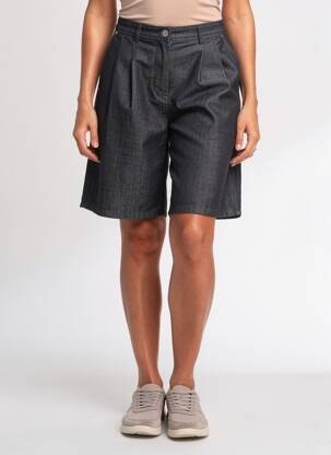 Bermuda taille à pinces taille normale noir BARBOUR femme