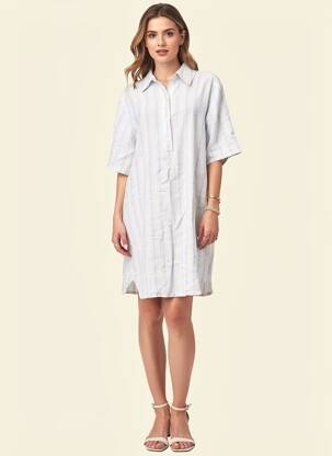 Robe courte manches courtes manches courtes bleu SAMSOE & SAMSOE femme