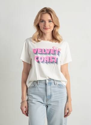 T-shirt coupe droite manches courtes blanc NEWTONE femme