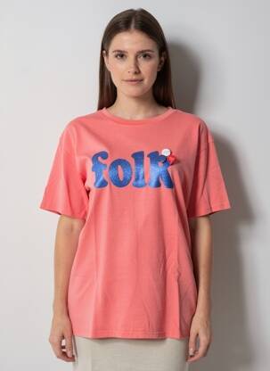T-shirt coupe droite manches courtes rose NEWTONE femme