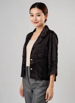 Blazer poches noir GANNI femme