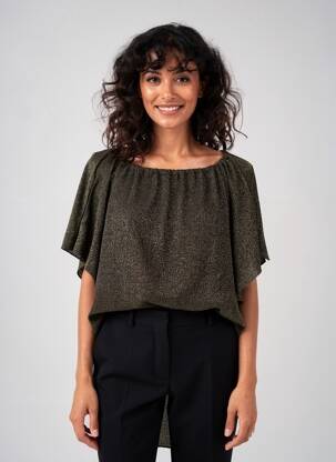 Top stretch manches courtes or BELIZA femme
