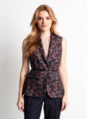 Gilet sans manche poches noir VANESSA BRUNO femme