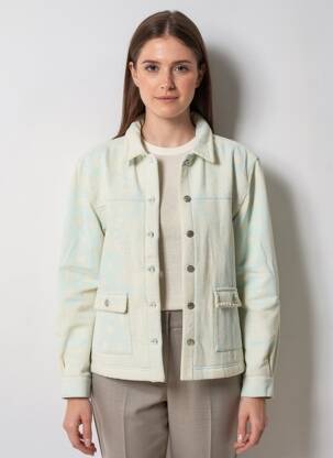 Veste casual coupe droite bleu ARIZONA LOVE femme