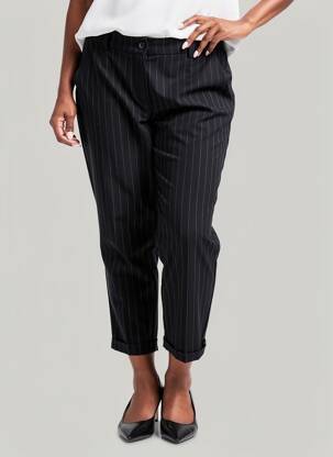 Pantalon 7/8 taille à pinces taille normale noir IMPERIAL femme